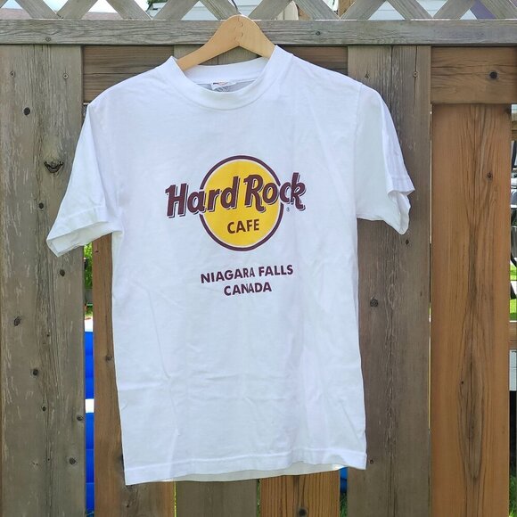 OFFICIAL HARD ROCK CAFE Niagara Falls LOGO Tshirt Size Small - Picture 1 of 6